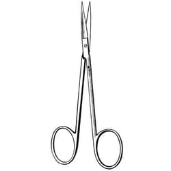 Sklar Instruments Scissors, Iris Scissors, Sklar 3-1/2 in., Sharp/Sharp, Straight, Smooth, Delicate, Stainless Steel, EA.