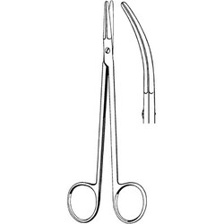 Sklar Instruments&nbsp;Scissors, Kahn Dissecting Scissors, Sklar 7 in., Blunt/Blunt, Curved, Smooth, Stainless Steel, EA.