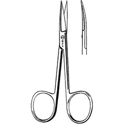 Sklar Instruments Scissors, Tissue Scissors, Curved, 4-3/4 in., Sharp/Sharp,