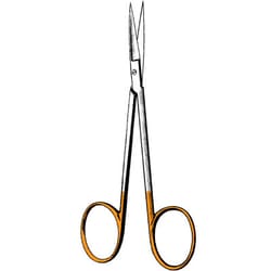 Sklar Instruments&nbsp;Scissors, Surgi-OR TC Iris Scissors, Sklar 4-1/2 in., Sharp/Sharp, Straight, Smooth, Tungsten Carbide / Stainless Steel, EA.