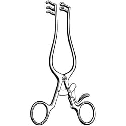 Sklar Instruments Surgi-OR Weitlaner Retractor, Sklar 4-1/2 in., 2x3 Prongs,