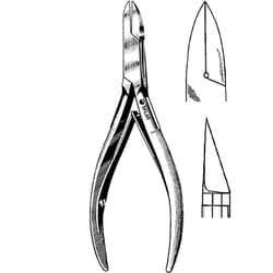 Sklar Instruments&nbsp;Surgi-OR Littauer Cutting Forceps, Sklar 4 in., Curved Back Blades, Straight, Smooth, Stainless Steel. EA.