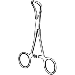Sklar Instruments Clamp, Surgi-OR Lorna (Edna) Towel Clamps, Sklar 3-1/2 in., Curved, Serrated, Stainless Steel, EA.