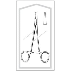 Sklar Instruments Single Use, Econo-Sterile, Halsey Needle Holder,  Sklar 5-1/4 in., Blunt, Straight, Smooth, Stainless Steel, Disposable, Box of 50.