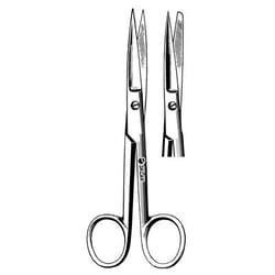 Sklar Instruments Single Use, Econo-Sterile, Spencer Stitch Scissors, Sklar 4-1/2 in., Blunt/Blunt, Straight, Smooth, Stainless Steel, Disposable, CS of 25.