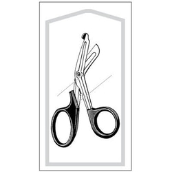 Sklar Instruments Single Use, Econo-Sterile, Multi-Cut Utility Scissors, Sklar  7 in., Blunt/Blunt, Angled, Serrated/Smooth, Stainless Steel / Plastic, Disposable. CS of 50.