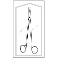 Sklar Instruments&nbsp;Single Use, Econo-Sterile, Metzenbaum-Lahey Dissecting Scissors,Sklar -1/2 in., Blunt/Blunt, Curved, Smooth, Stainless Steel, Disposable, CS of 25.