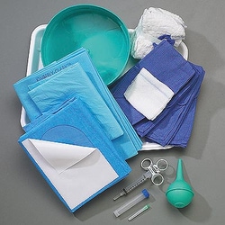 Sklar Instruments Labor and Delivery Tray, 21Ga Ndl , Lap Sponge X-Ray Detect, Specimen Tube 8Ml, Bowl, Drape Sheet, Back Table Cover, Syr, Or Towel, Syr 10Cc, Umbilical Clip, Bowl Lid 80 Oz, Maternity Pad, Kwiktear Bag 16X22,16-Ply Gauze 4X4 Xray. CS/5.