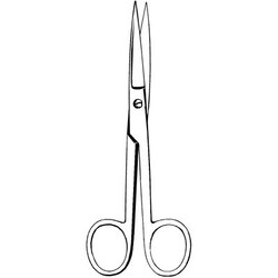 Sklar Instruments&nbsp;Scissors, Merit Operating Scissors, Sklar 6-1/2 in., Sharp/Sharp, Straight, Smooth, Stainless Steel, EA.