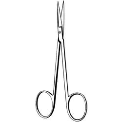 Sklar Instruments Scissors, Merit Iris Scissors, Sklar 3-1/2 in., Sharp/Sharp, Straight, Smooth, Stainless Steel, EA.