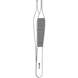 Sklar Instruments Micro Adson Tissue Forceps, Sklar 4-3/4 in., 1x2 Teeth,