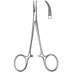 Sklar Instruments&nbsp;Jacobs Mosquito Forceps, Sklar 5 in., Curved, Serrated, Delicate, Stainless Steel. EA.