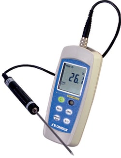 Omega Engineering, Inc. PT100 RTD Handheld Thermometer, Quantity: Each