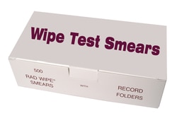 Research Products International Corp Wipe Test Smears with Record Folders,