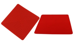 Research Products International Corp HotSpot Safety Mat, Silicone Rubber, Red, 14 x 14 Inches