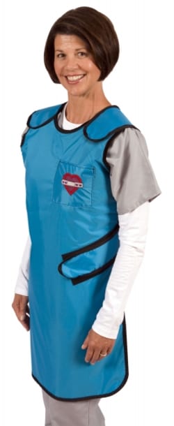 Research Products International Corp&nbsp;Lead Apron, Adjust-A-Fit, 24 Inches Wide, 36 Inches Long, Light Blue