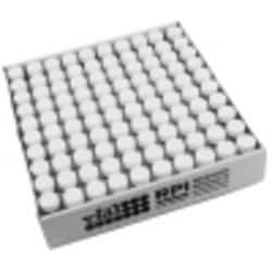 Research Products International Corp Low Background Glass Scintillation Vials, 20ml Capacity, 22mm Cap Size, Polypropylene Attached Caps, Metal Foil Liners, 500 per Case