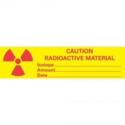 Research Products International Corp Caution Radioactive Materials Tape,