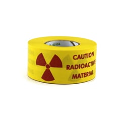 Research Products International Corp Caution Radioactive Material Tape, 3 x 1 Inch, 500 Inch Roll