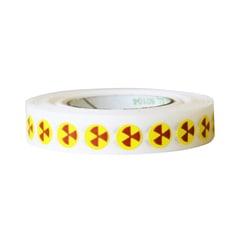 Research Products International Corp Micro-Tube Radiation Symbols, 1000 per Roll