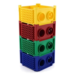 Research Products International Corp Twist Rack Work Station with 4 Modules