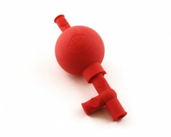 Research Products International Corp&nbsp;Safety Pipette Filler, Natural Rubber, Red