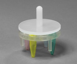 Research Products International Corp Floating Bubble Rack with Pressure Plate, Capacity 8 1.5ml Tubes, Fits 400ml Beaker