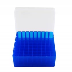 Research Products International Corp&nbsp;Cryogenic Storage Racks, 81 Tube Capacity, Blue, 2 per Case