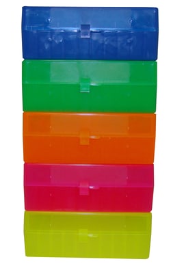 Research Products International Corp Cryogenic Storage Rack, Hinged Lid, 50 Tube Capacity, Assorted Colors, 5 per Case