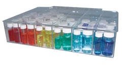 Research Products International Corp&nbsp;Acrylic Compartment Box, 24 Compartments, 12 7/8 x 8 5/8 x 2 3/4 Inches