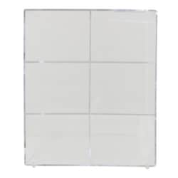Research Products International Corp Acrylic Organizer for Styrofoam Storage Boxes, 2 x 3 Array, 12 1/2 x 8 1/4 x 10 Inches