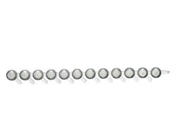 Research Products International Corp 12 Cap Strips for ClusterTubes and RKs, Non-S, 80 Strips