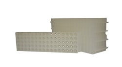 Research Products International Corp&nbsp;Micro-Tube Rack, 80 Tube Capacity, Natural Color, 5 per Case