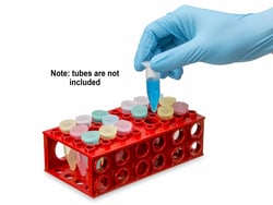 Research Products International Corp Flipper 4-Way Rack for 5 ml Tubes, Assorted Colors, 4 per Case