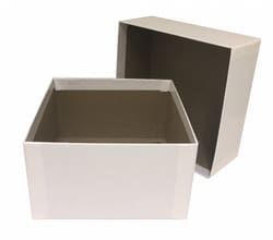 Research Products International Corp Cardboard Storage Box with Lid, Standard 3 Inch, 5 1/4 x 5 1/4 x 2 7/8 Inches