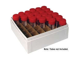 Research Products International Corp Cardboard Storage Box Set with 36 Cell Partition, holds 5ml cryo vial, 2 inches high