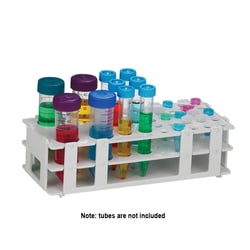 Research Products International Corp Multi-Tube Rack, 35 Holes, Polypropylene, Autoclavable