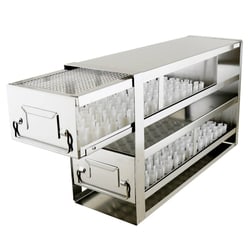 Research Products International Corp&nbsp;Freezer Drawer Rack for 15ml Tubes, 120x15ml