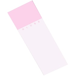 Research Products International Corp&nbsp;Microscope Slides, Ground Edge, Safety Corner, Pink, 144/pk