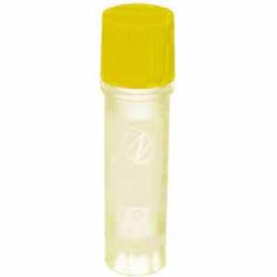 Research Products International Corp CryoELITE 2.0ml Cryogenic Vials, 12 x 49mm, Sterile, Yellow, 100 per Case