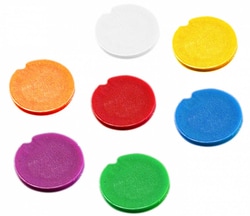 Research Products International Corp Cap Inserts, 0.5-2.0ml, Assorted, 100/pk