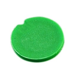 Research Products International Corp Cap Inserts, 0.5-2.0ml, Green, 100/pk