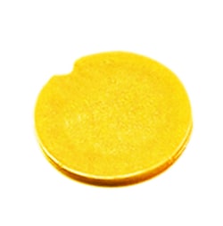 Research Products International Corp Cap Inserts, 0.5-2.0ml, Yellow, 100/pk