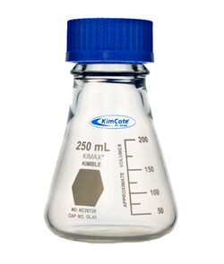 Research Products International Corp KimCote Plastic Coated Erlenmeyer Flask, 250 ml, 6 per Case