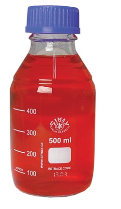 Research Products International Corp Culture Media Bottle, 500 ml, 10 per