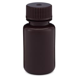 Research Products International Corp Diamond RealSeal Bottles, Amber Color, Wide Mouth, 60 ml, 12/pk