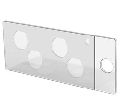 Research Products International Corp Chambered Coverslips, 4 Wells, 9mm Diameter, 1.0mm Depth, Sterile, 20 per Package