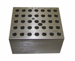 Research Products International Corp&nbsp;Heating Block Module for Digital Dry Baths, Holds 35 x 6mm Tubes, 3 1/2 x 3 x 2 Inches High
