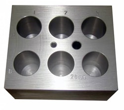 Research Products International Corp Heating Block, Holds 6x20mm Tubes,