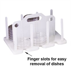 Research Products International Corp Petri Dish Rack, Autoclavable